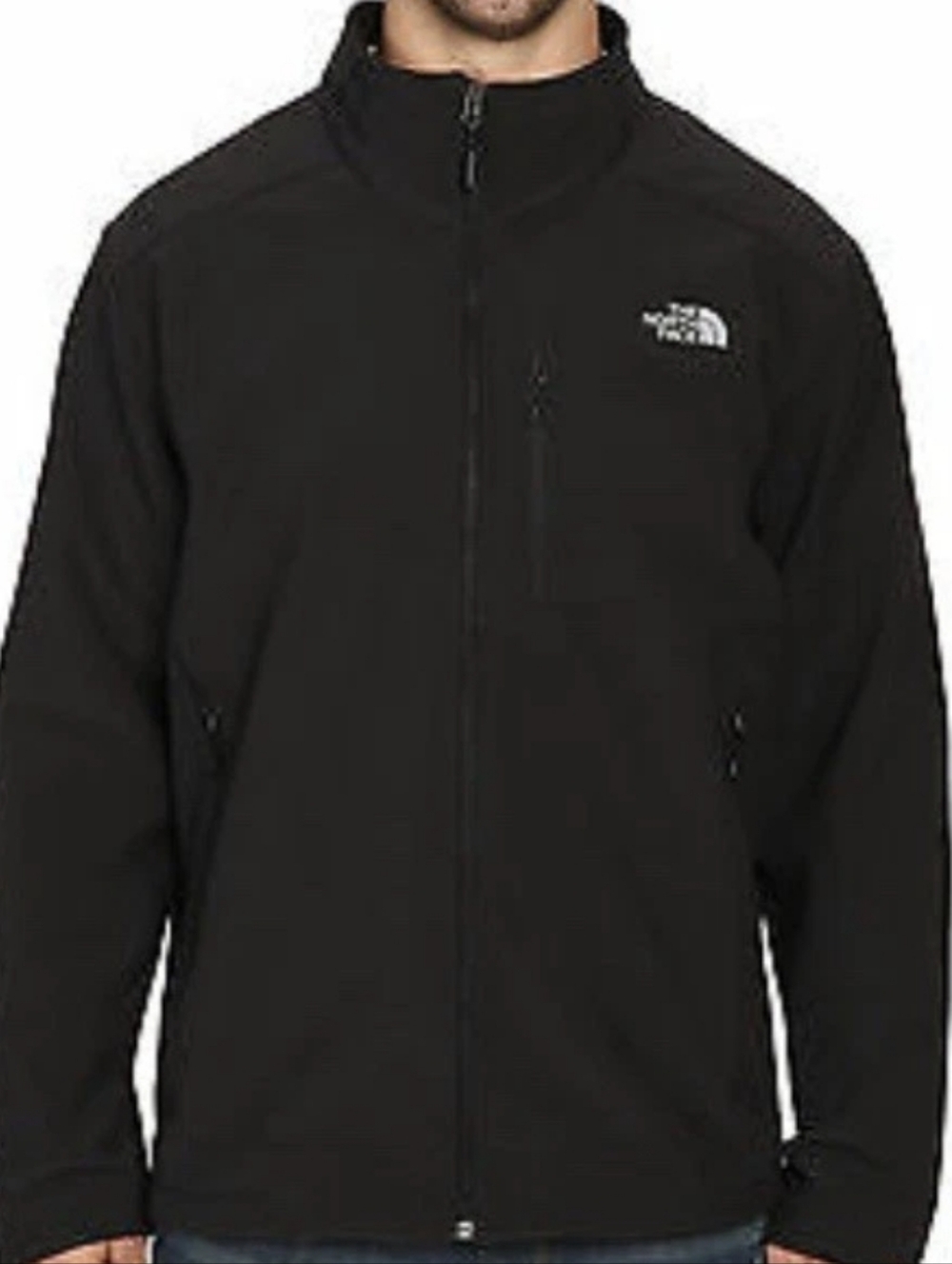 North Face Men Black Full Zip Jacket